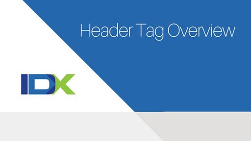 Header Tag Overview