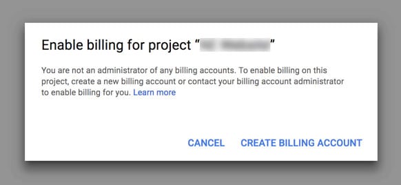 Enable Billing for Google Maps Project
