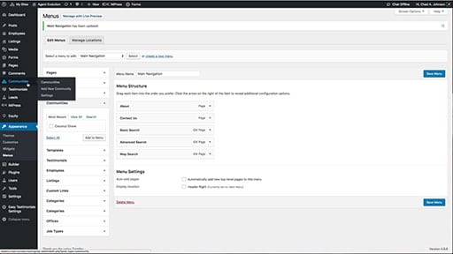 Adding Links to a Menu